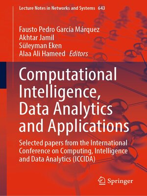 cover image of Computational Intelligence, Data Analytics and Applications
